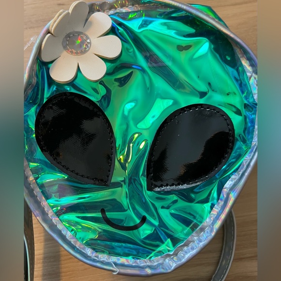 Vintage 90s limited too alien shoulder bag purse rare htf crossbody retro flower - Picture 2 of 4